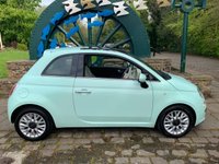 USED 2015 15 FIAT 500 0.9 TWINAIR LOUNGE 3d 85 BHP 2015 FIAT 500 LOUNGE - PAN GLASS ROOF - ALLOY WHEELS - IDEAL 1ST CAR - ZERO ROAD TAX - LOW INSURANCE GROUP - COOL MINT GREEN