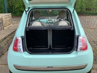 USED 2015 15 FIAT 500 0.9 TWINAIR LOUNGE 3d 85 BHP 2015 FIAT 500 LOUNGE - PAN GLASS ROOF - ALLOY WHEELS - IDEAL 1ST CAR - ZERO ROAD TAX - LOW INSURANCE GROUP - COOL MINT GREEN
