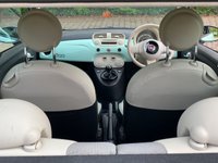 USED 2015 15 FIAT 500 0.9 TWINAIR LOUNGE 3d 85 BHP 2015 FIAT 500 LOUNGE - PAN GLASS ROOF - ALLOY WHEELS - IDEAL 1ST CAR - ZERO ROAD TAX - LOW INSURANCE GROUP - COOL MINT GREEN