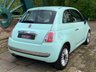 USED 2015 15 FIAT 500 0.9 TWINAIR LOUNGE 3d 85 BHP 2015 FIAT 500 LOUNGE - PAN GLASS ROOF - ALLOY WHEELS - IDEAL 1ST CAR - ZERO ROAD TAX - LOW INSURANCE GROUP - COOL MINT GREEN