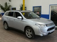 USED 2013 63 MITSUBISHI OUTLANDER 2.3 DI-D GX 4 5d 147 BHP 7 Seats. Leather. Sat Nav. Reversing Camera, Heated Seats, Electric Sunroof, Electric folding mirrors, Bluetooth Audio,
