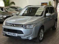 USED 2013 63 MITSUBISHI OUTLANDER 2.3 DI-D GX 4 5d 147 BHP 7 Seats. Leather. Sat Nav. Reversing Camera, Heated Seats, Electric Sunroof, Electric folding mirrors, Bluetooth Audio,