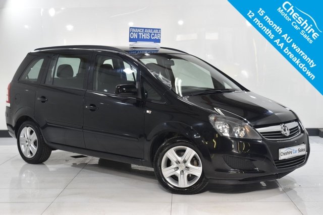 2013 13 Vauxhall Zafira 1.6 EXCLUSIV 5d 113 BHP