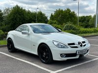 USED 2009 59 MERCEDES-BENZ SLK 1.8 SLK200 KOMPRESSOR 2d 184 BHP FULL WHITE LEATHER INTERIOR
