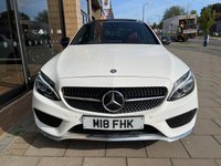 USED 2016 16 MERCEDES-BENZ C-CLASS 2.0 C200 AMG LINE PREMIUM PLUS 4d 184 BHP HEAD UP DIS' | PANORAMIC | 360 CAM