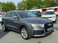 USED 2016 AUDI Q3 2.0 TDI QUATTRO S LINE PLUS 5d 182 BHP FULL BLACK LEATHER INTERIOR
