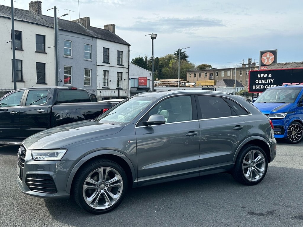 USED 2016 AUDI Q3 2.0 TDI QUATTRO S LINE PLUS 5d 182 BHP FULL BLACK LEATHER INTERIOR