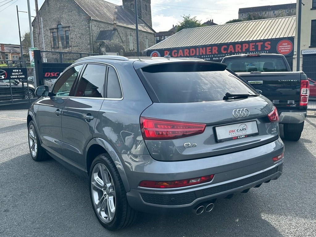 USED 2016 AUDI Q3 2.0 TDI QUATTRO S LINE PLUS 5d 182 BHP FULL BLACK LEATHER INTERIOR