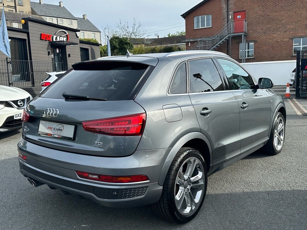 USED 2016 AUDI Q3 2.0 TDI QUATTRO S LINE PLUS 5d 182 BHP FULL BLACK LEATHER INTERIOR