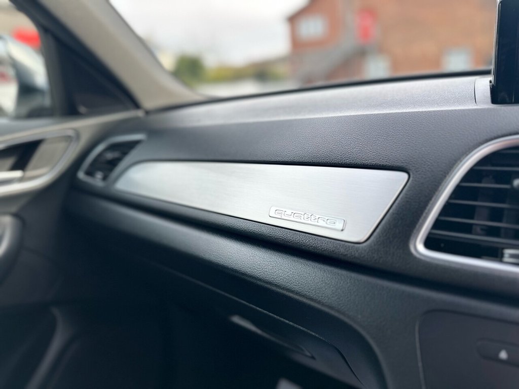 USED 2016 AUDI Q3 2.0 TDI QUATTRO S LINE PLUS 5d 182 BHP FULL BLACK LEATHER INTERIOR