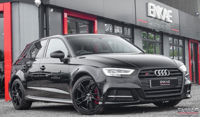 2019 69 Audi S3 2.0 S3 SPORTBACK TFSI QUATTRO BLACK EDITION 5d 296 BHP VAT QUALIFYING 