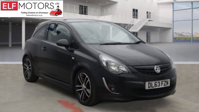 2014 63 Vauxhall Corsa 1.4 BLACK EDITION 3d 118 BHP