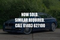 USED 2015 15 BMW ALPINA 3.0 D4 BITURBO AUTO 3d 350 BHP LIMITED SLIP DIFFERENTIAL, ICONIC ALPINA BLUE, FSH, LAVALINA INTERIOR WITH HEATED SPORTS SEATS AND STEERING WHEEL, HARMAN KARDON