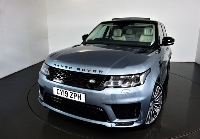 2019 19 Land Rover Range Rover Sport 3.0 SDV6 AUTOBIOGRAPHY DYNAMIC 5d AUTO 306 BHP-SUPERB 1 OWNER EXAMPLE FINISHED IN BYRON BLUE METALLIC WITH HEATED IVORY LEATHER TRIM-22