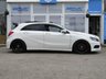 USED 2013 C MERCEDES-BENZ A-CLASS 1.5 A180 CDI BLUEEFFICIENCY AMG SPORT 5d 109 BHP Finished in CIRRUS WHITE with Heated Alcantara Sports Trim. This A class certainly looks smart, with its slim lights and smooth body panels. There's plenty of room in the front and the back which will suit the average family. Features include, Motor Sport Rear Spoiler, 18" Alloys, PAN ROOF, &pound;20 Road Tax, Heated Alcantara Leather trim, B/Tooth, Parking Sensors, Power foldimng Mirrors  and more. Just serviced and MOT until 15/5/2024.