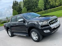 USED 2016 66 FORD RANGER 2.2 LIMITED 4X4 DCB TDCI 4d 148 BHP ** NO VAT **  LOW MILES