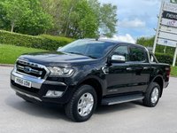 USED 2016 66 FORD RANGER 2.2 LIMITED 4X4 DCB TDCI 4d 148 BHP ** NO VAT **  LOW MILES