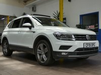 USED 2019 19 VOLKSWAGEN TIGUAN ALLSPACE 2.0 SEL TDI DSG 5d 148 BHP 7 SEATS SAT NAV PANORAMIC SUNROOF HEATED SEATS CRUISE CONTROL 1 OWNER 6 MONTHS GOLD WARRANTY VAT Q