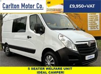 USED 2017 17 VAUXHALL MOVANO 2.3 F3500 L2H2 [ CREW / MESS / WELFARE ] P/V CDTI  