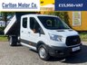 USED 2016 66 FORD TRANSIT 2.2 350 L3 DOUBLE / CREW CAB TIPPER DRW 124 BHP Stunning Example Throughout