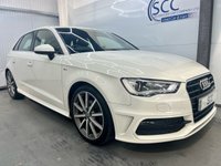 USED 2014 64 AUDI A3 2.0 TDI S line Sportback 5dr Diesel Manual Euro 6 (s/s) (150 ps) &pound;20Tax,SatNav,DAB