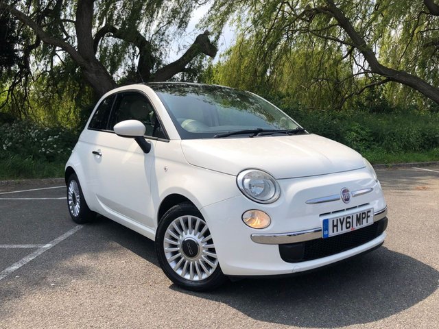 2011 61 FIAT 500 0.9 LOUNGE 3d 85 BHP 3 SERVICES, LOW MILES FROM PREVIOUS OWNER IN STORAGE