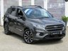 USED 2017 67 FORD KUGA 1.5 ST-LINE TDCI 5d 119 BHP Finished in MAGNETIC GREY with contrasting ALCANTARA LEATHER TRIM. This Kuga is a great choice if you like driving. It's one of the most enjoyable, practical and fun family SUV's around. Features include SAT NAV, DAB, APPLE PLAY, B/TOOTH, AUTO PARKING, Cruise Control, 18" Alloys, and much more. Dealer serviced at 4468 miles, 9698 miles, 13379 miles and on arrival at 17443 miles.