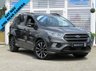 USED 2017 67 FORD KUGA 1.5 ST-LINE TDCI 5d 119 BHP Finished in MAGNETIC GREY with contrasting ALCANTARA LEATHER TRIM. This Kuga is a great choice if you like driving. It's one of the most enjoyable, practical and fun family SUV's around. Features include SAT NAV, DAB, APPLE PLAY, B/TOOTH, AUTO PARKING, Cruise Control, 18" Alloys, and much more. Dealer serviced at 4468 miles, 9698 miles, 13379 miles and on arrival at 17443 miles.