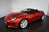 USED 2014 64 JAGUAR F-TYPE 3.0 V6 S 2d AUTO 380 BHP-1 OWNER CAR PLUS DEMO-ULTRA LOW MILEAGE-FINISHED IN ITALIAN RACING RED METALLIC-BLACK LEATHER UPHOLSTERY-DUAL CLIMATE CONTROL-BLUETOOTH-DAB RADIO-SATNAV-20