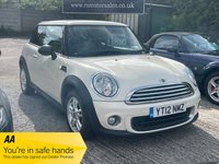 USED 2012 12 MINI HATCH ONE 1.6 ONE 3d 98 BHP VERY CLEAN + CHILI PACK