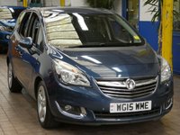 USED 2015 15 VAUXHALL MERIVA 1.6 CDTi 16V ecoFLEX Tech Line 5dr EURO 6. CAZ AND ULEZ COMPLIANT, &pound;35 ROAD TAX, MASSIVE MPG. LOW MILEAGE.