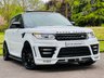 USED 2014 64 LAND ROVER RANGE ROVER SPORT 3.0 SDV6 AUTOBIOGRAPHY DYNAMIC LUMMA KIT OPEN PAN ROOF HEAT & COOL SEATS MERIDIAN SAT NAV REAR CAM STEPS HEATING & COOLING SEATS~MERIDIAN