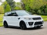 USED 2014 64 LAND ROVER RANGE ROVER SPORT 3.0 SDV6 AUTOBIOGRAPHY DYNAMIC LUMMA KIT OPEN PAN ROOF HEAT & COOL SEATS MERIDIAN SAT NAV REAR CAM STEPS HEATING & COOLING SEATS~MERIDIAN
