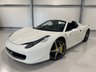 USED 2012 62 FERRARI 458 4.5 SPIDER DCT 2d 570 BHP 