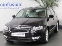 USED 2015 64 SKODA OCTAVIA 2.0 ELEGANCE TDI CR DSG 5d 148 BHP &pound;35 ROAD TAX SAT NAV PART LEATHER INTERIOR CRUISE CONTROL PARKING SENSORS 2 OWNERS FROM NEW