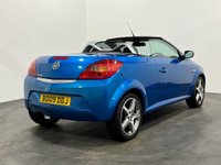 USED 2009 09 VAUXHALL TIGRA 1.4 EXCLUSIV 16V RED 2d 90 BHP Super Rare Low mileage 18108 Miles in Striking Antiqua Blue Metallic , Full Black  luxury leather pack, sports seats , 17" Diamond cut alloy wheels