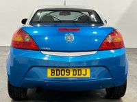 USED 2009 09 VAUXHALL TIGRA 1.4 EXCLUSIV 16V RED 2d 90 BHP Super Rare Low mileage 18108 Miles in Striking Antiqua Blue Metallic , Full Black  luxury leather pack, sports seats , 17" Diamond cut alloy wheels