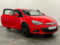 USED 2012 12 VAUXHALL ASTRA GTC 1.4 SRI S/S 3d 118 BHP Stylish SRI 1.4 3 Door ,  High Gloss Power red, Jet Black Leather pack, Sports Seats, 20" Satin Black Alloy wheels,