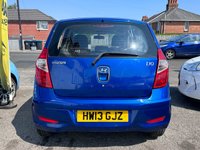 USED 2013 13 HYUNDAI I10 1.2 ACTIVE 5d 85 BHP COMES WITH GOOD SERVICE HISTORY AND A NEW MOT ON PURCHASE !! CHEAP AND ECONOMIC TO RUN WITH JUST &pound;20 ROAD TAX, 61 MPG AND GROUP 11 INSURANCE!! TIMING CHAIN RUN ENGINE PROVIDES PEACE OF MIND. KNOWN FOR ITS RELIABILITY THE i10 IS A VERY POPULAR CAR. COMES WITH GOOD SPEC INCLUDING  AIR CON,  ELECTRIC WINDOWS , CLOTH INTERIOR , CD/RADIO/AUX/USB, CENTRAL LOCKING ALLOY WHEELS , FRONT FOG LIGHTS, AND 2 KEYS  . WONT BE AROUND FOR LONG!