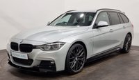 USED 2017 17 BMW 3 SERIES 2.0 320D M SPORT TOURING 5d 188 BHP Full Exterior Dynamic Sport Pack, Striking Glacier Silver Metallic, Black Dakota Leather, LED Lights
