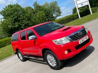 USED 2012 62 TOYOTA HI-LUX 3.0 INVINCIBLE 4X4 D-4D DCB 169 BHP CHOICES OF 4 HILUX IN STOCK !