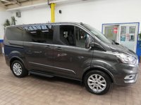 USED 2019 19 FORD TOURNEO CUSTOM 2.0 310 TITANIUM L1 4d 129 BHP RARE 7 SEAT WAV WHEELCHAIR ACCESIBLE VEHICLE FOR DISABILY ACCESS PROFESSIONAL CONVERSION GM COACHWORKS APP SAT NAV ANDROID APPLE CARPLAY