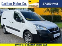 USED 2018 18 PEUGEOT PARTNER 715 1.6 BLUE HDI L2 LWB CREW COMBI 5 SEAT EURO-6 2018 CREW COMBI VAN 5 seats
