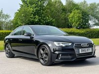 USED 2016 16 AUDI A4 2.0 TDI S LINE 4d 148 BHP GENUINE LOW MILES + 2 REMOTE KEYS