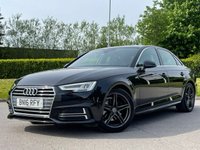 USED 2016 16 AUDI A4 2.0 TDI S LINE 4d 148 BHP GENUINE LOW MILES + 2 REMOTE KEYS