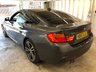 USED 2016 16 BMW 4 SERIES 2.0 420D XDRIVE M SPORT GRAN COUPE 4d 188 BHP+M SPORT PLUS PACK 2 KEYS+HISTORY+1 FORMER KEEPER+PRO NAVIGATION+CRUISE WITH LIMITER+LEATHER HEATED SEATS+PARKING SENSORS+H/KARDON SPEAKERS+HEATED STEERING WHEEL+AIR CON+POWER BOOT+PRIVACY GLASS+ALLOYS+AUTO LIGHTS+AUTO WIPERS+BLUETOOTH+DAB+MEDIA+USB+AUX
