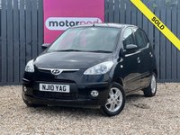 USED 2010 10 HYUNDAI I10 1.2 COMFORT 5d 77 BHP REVERSE PARKING SENSORS!