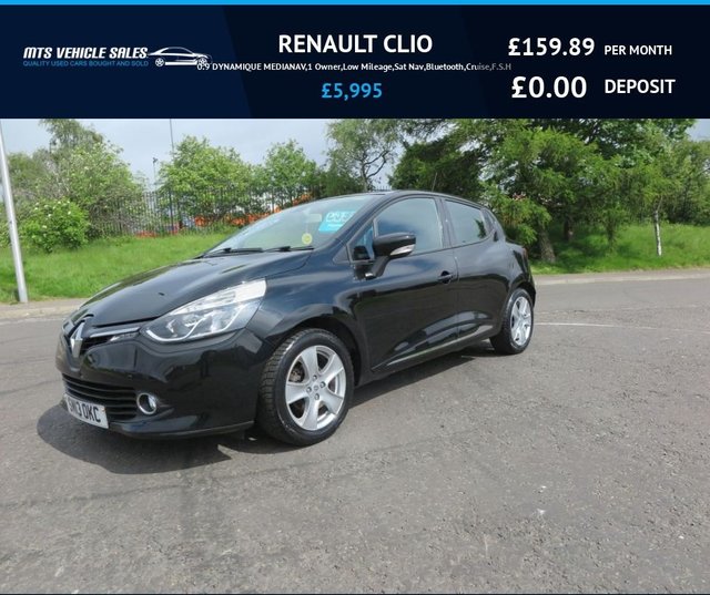 Used Renault Clio cars for sale. Renault Clio Dealer Dundee MTS