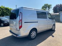 USED 2018 68 FORD TRANSIT CUSTOM 2.0 300 LIMITED DCIV CAMPERVAN - 1 Owner From New, Full Dealer History, 91,000 Miles, Owner Commissioned Conversion, Very Good Condition, 5 Seats, Side Awning, Night Heater, Hook up Electrics, Bluetooth, Air Con, Heated Front Seats, Parking Sensors