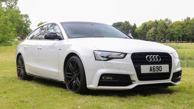2016 16 Audi A5 2.0 TDI (150) Black Edition Plus Sportback Multitronic Automatic Euro 6 (5 Seat Nappa Leather. Satellite Navigation)